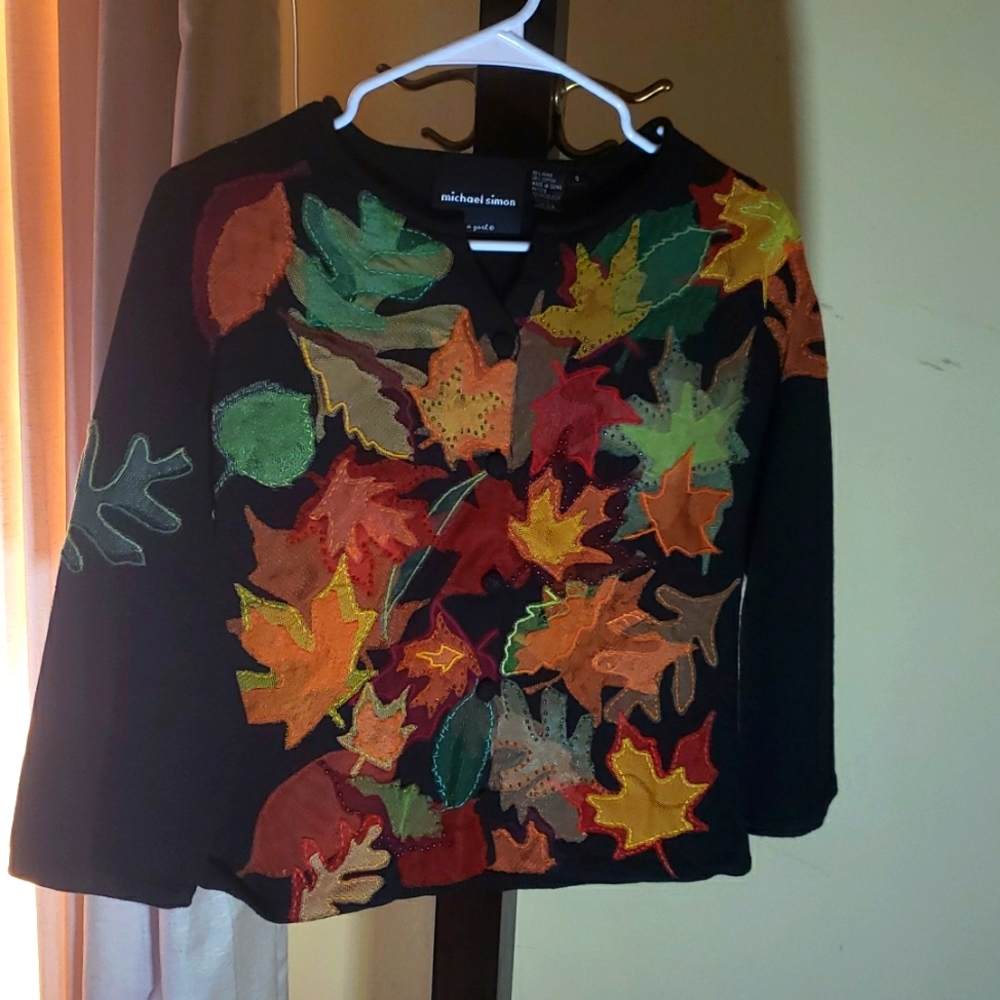 Micheal Simon Fall Leaves Sweater